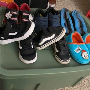 Assortment of toddler boy shoes